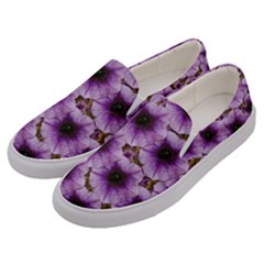 The Sky Is Not The Limit For Beautiful Big Flowers Men s Canvas Slip Ons by pepitasart