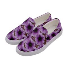 The Sky Is Not The Limit For Beautiful Big Flowers Women s Canvas Slip Ons by pepitasart