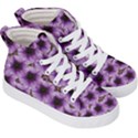 The Sky Is Not The Limit For Beautiful Big Flowers Kid s Hi-Top Skate Sneakers View3