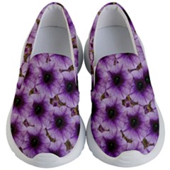 The Sky Is Not The Limit For Beautiful Big Flowers Kid s Lightweight Slip Ons by pepitasart