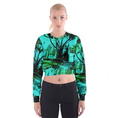 Hot Day In Dallas 50 Cropped Sweatshirt by bestdesignintheworld