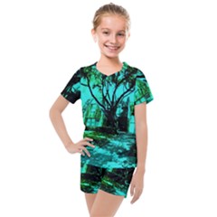 Hot Day In Dallas 50 Kids  Mesh Tee And Shorts Set