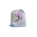 Cute Little Pegasus In The Sky, Cartoon Drawstring Pouch (Small) View1