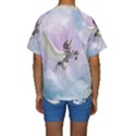 Cute Little Pegasus In The Sky, Cartoon Kids  Short Sleeve Swimwear View2