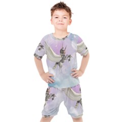 Cute Little Pegasus In The Sky, Cartoon Kid s Set