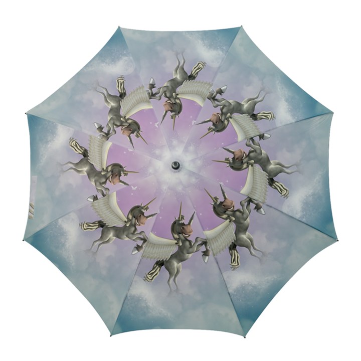 Cute Little Pegasus In The Sky, Cartoon Golf Umbrellas