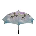 Cute Little Pegasus In The Sky, Cartoon Golf Umbrellas View3