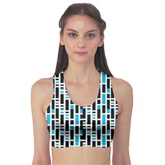 Linear Sequence Pattern Design Sports Bra