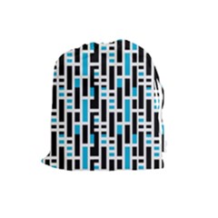 Linear Sequence Pattern Design Drawstring Pouch (large) by dflcprintsclothing