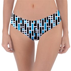 Linear Sequence Pattern Design Reversible Classic Bikini Bottoms