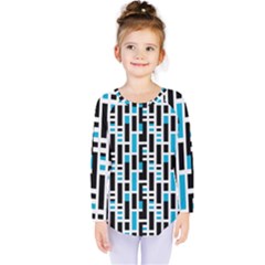 Linear Sequence Pattern Design Kids  Long Sleeve Tee