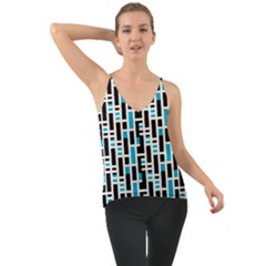 Linear Sequence Pattern Design Chiffon Cami by dflcprintsclothing