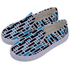 Linear Sequence Pattern Design Kids  Canvas Slip Ons by dflcprintsclothing