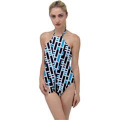 Linear Sequence Pattern Design Go With The Flow One Piece Swimsuit