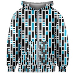 Linear Sequence Pattern Design Kids Zipper Hoodie Without Drawstring by dflcprintsclothing