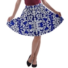 Red The Print A-line Skater Skirt