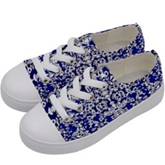 Red The Print Kids  Low Top Canvas Sneakers