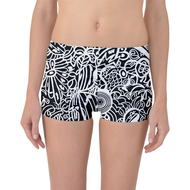 Maze Draw Boyleg Bikini Bottoms