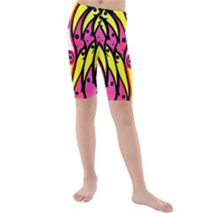 Red Light Four Go Kids  Mid Length Swim Shorts by MRTACPANS