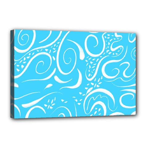 Scribble Reason Design Pattern Canvas 18  X 12  (stretched) by Sapixe