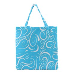 Scribble Reason Design Pattern Grocery Tote Bag by Sapixe