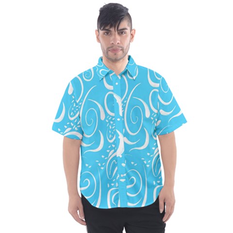 Scribble Reason Design Pattern Men s Short Sleeve Shirt by Sapixe