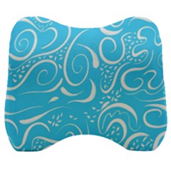 Scribble Reason Design Pattern Velour Head Support Cushion