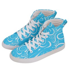 Scribble Reason Design Pattern Women s Hi-top Skate Sneakers by Sapixe