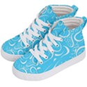 Scribble Reason Design Pattern Kid s Hi-Top Skate Sneakers View2