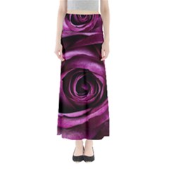 Plant Rose Flower Petals Nature Full Length Maxi Skirt by Sapixe