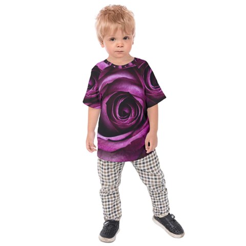 Plant Rose Flower Petals Nature Kids Raglan Tee by Sapixe