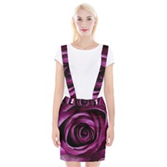 Plant Rose Flower Petals Nature Braces Suspender Skirt by Sapixe