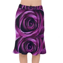 Plant Rose Flower Petals Nature Mermaid Skirt by Sapixe