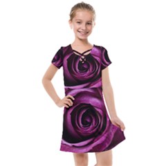 Plant Rose Flower Petals Nature Kids  Cross Web Dress by Sapixe