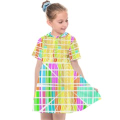 Abstract Squares Background Network Kids  Sailor Dress by Sapixe