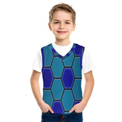 Hexagon Background Geometric Mosaic Kids  Sportswear by Sapixe