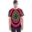 Neon Light Abstract Pattern Lines Men s Sports Mesh Tee View1