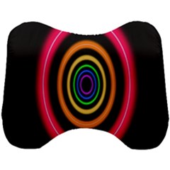 Neon Light Abstract Pattern Lines Head Support Cushion