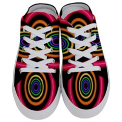 Neon Light Abstract Pattern Lines Half Slippers by Sapixe