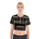 Metal Pattern Background Texture Cotton Crop Top View1