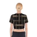 Metal Pattern Background Texture Cotton Crop Top View2