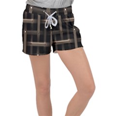 Metal Pattern Background Texture Women s Velour Lounge Shorts