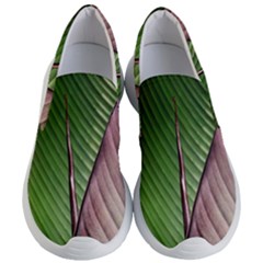 Leaf Banana Leaf Greenish Lines Women s Lightweight Slip Ons by Sapixe