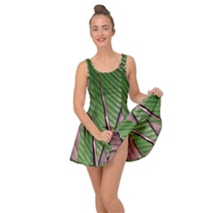 Leaf Banana Leaf Greenish Lines Inside Out Casual Dress