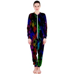 Rainbow Pattern Geometric Texture Onepiece Jumpsuit (ladies)  by Sapixe