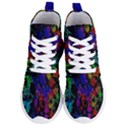 Rainbow Pattern Geometric Texture Women s Lightweight High Top Sneakers View1