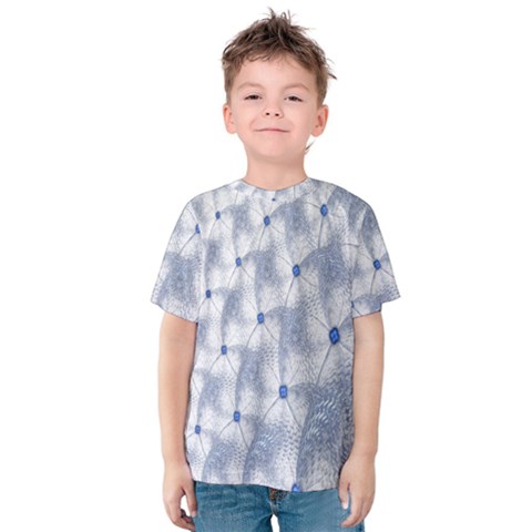 Fractal Art Artistic Pattern Kids  Cotton Tee by Sapixe