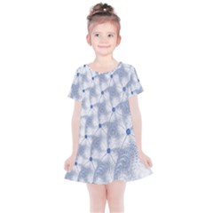 Fractal Art Artistic Pattern Kids  Simple Cotton Dress by Sapixe