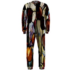 Tiffany Window Colorful Pattern Onepiece Jumpsuit (men)  by Sapixe