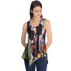 Tiffany Window Colorful Pattern Sleeveless Tunic by Sapixe